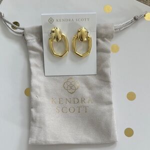 Kendra Scott Kaia Gold Open Frame Earrings